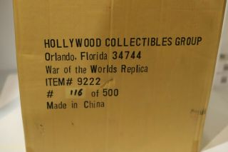 Hcg Hollywood Collectibles War Of The Worlds Alien War Machine W