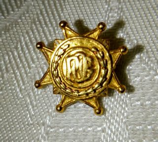 Vintage 14k Gold Collectible Prudential Old Guard Service Pin Pog Service Pin