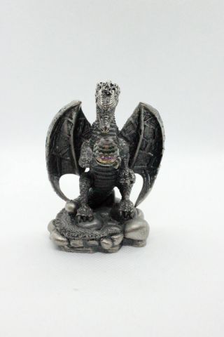 Dragon Of The Clouds Pewter Figurine With Crystal Myth And Magic From Tudor
