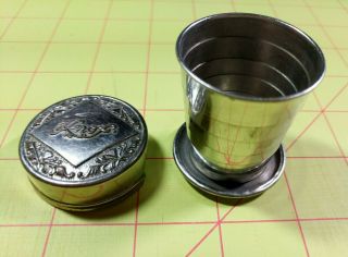 Vintage Knox Collapsible Metal Cup Pat 