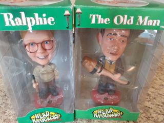 " A Christmas Story " Ralphie And The Old Man Set Of 2 Full Size Bobbleheads