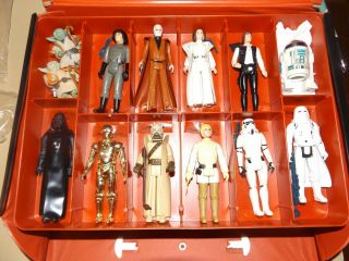 26 Vintage Star Wars Figures (1st 21 All Complete W/variant,  Yodas,  Esb Case