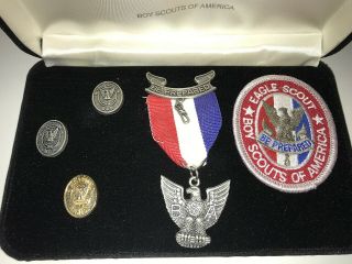 Eagle Scout Award Patch Medal Pins Set MC8 2