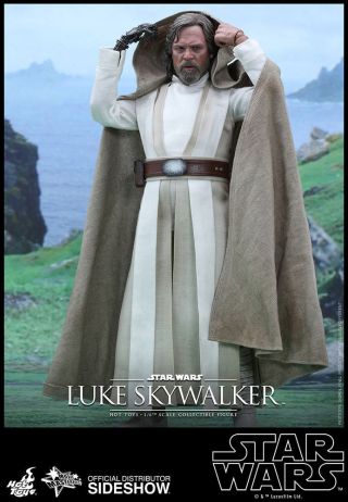Star Wars The Force Awakens Luke Skywalker 12 " 1/6 Figure Hot Toys U.  S.  Seller