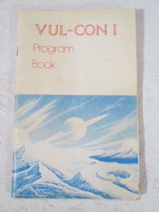 1973 Star Trek Vul - Con I Conference Program With Autographs