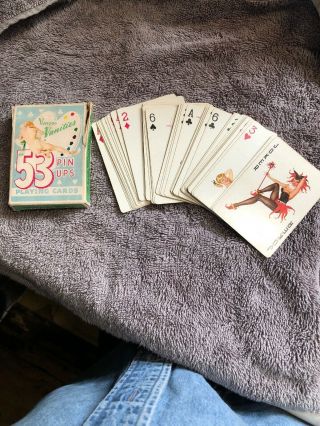 Full Deck - Vintage Playing Cards - Vargas 53 Pin - Up Girls Vanities Deck