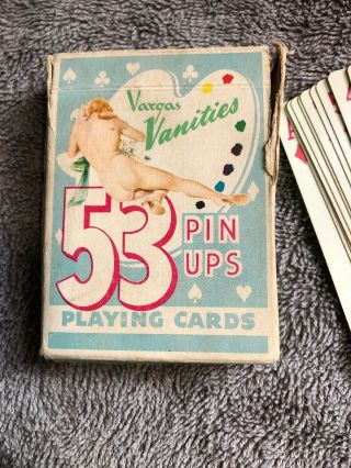 Full Deck - Vintage Playing Cards - VARGAS 53 PIN - UP GIRLS VANITIES DECK 2