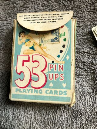 Full Deck - Vintage Playing Cards - VARGAS 53 PIN - UP GIRLS VANITIES DECK 3