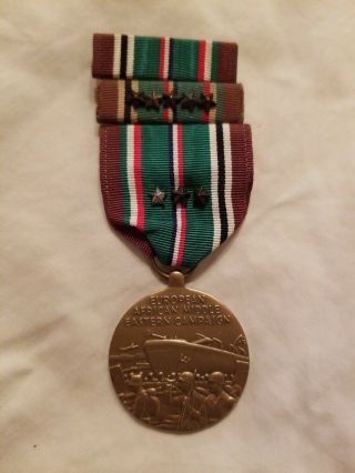 Wwii,  European African Middle Eastern Campaign Service Medal & 2 Bars/8 Stars