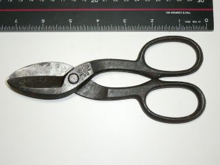 Vintage Solid Good Heavy Duty 7 " Tin Snip Scissors - Pexto -