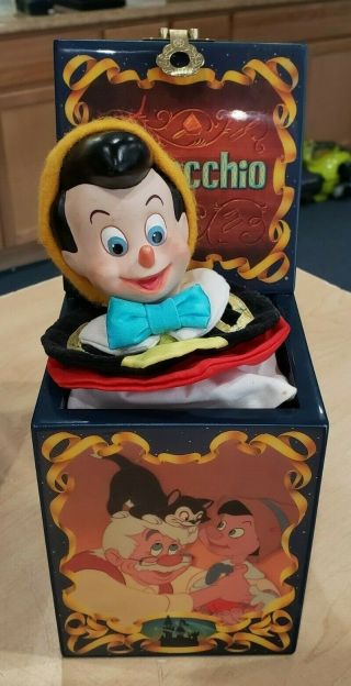 Walt Disney ' s Pinocchio 50th Anniversary Mini Action Musical Jack - in - the - Box 2