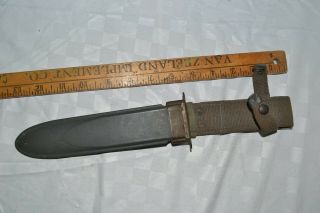 Vintage Wwii Scabbard Usn Mk2 Mark 2 Fighting Knife Kabar Camillus Sheath Only