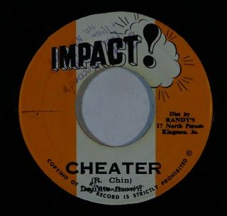 Reggae 45 Dennis Brown/tommy Mccook Cheater/harvest In The East On Impact Vg,