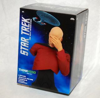 Thinkgeek Star Trek Captain Jean - Luc Picard Facepalm Bust Color Ultra Rare