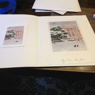 2005 President George Bush White House Christmas Cards - Large And Small,  Signed