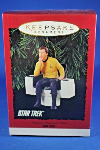 Hallmark Keepsake Ornament - 1995 Star Trek Captain James T.  Kirk - Nos