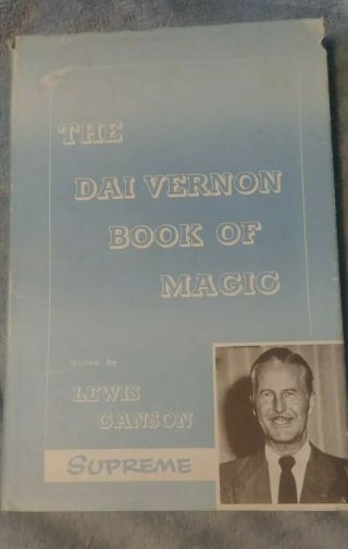 The Dai Vernon Book Of Magic By Lewis Ganson Euc Supreme Magic Company England