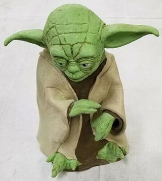 Vintage 1999 Applause Lucasfilm Ltd Star Wars Latex Rubber Yoda Hand Puppet