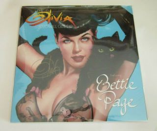 2020 Art Of Olivia Featuring Bettie Page Wall Calendar - Signed By Olivia