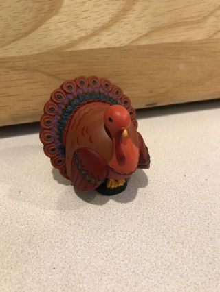 Vintage Hallmark 1985 Merry Miniature Thanksgiving Turkey - Russet