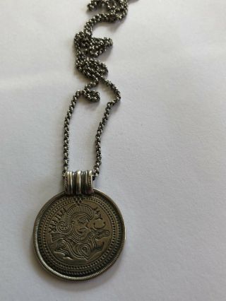 David Andersen Saga Viking Necklace Sterling Silver Norway Norwegian