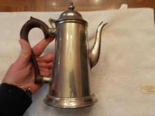 Vintage Stieff Pewter Tea Or Coffee Serving Pot P1 - 6 Made In Usa 9 1/2 " Tall