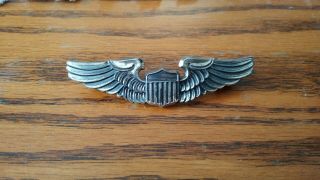 World War Ii Era Air Force Pilot Wings Pin 3 " Long N S Meyers York