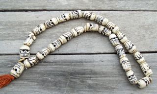 Bone Skull African Trade Beads