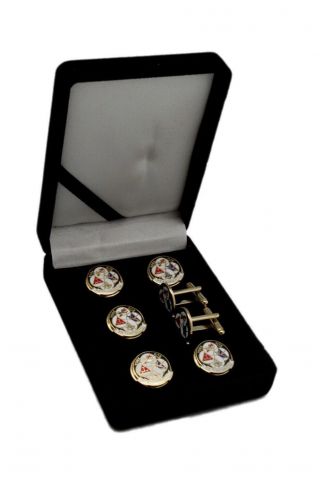 York Rite Of Freemasonry Masonic Tux Suit Button Covers Set
