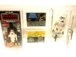 Vintage 1980 Popy Star Wars Esb Stormtrooper Graded Afa 80 Very Rare