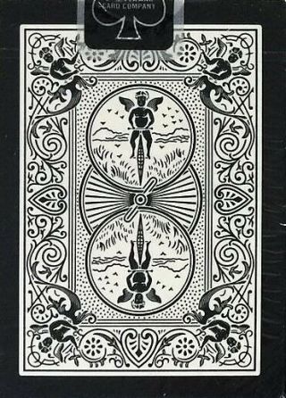 Bicycle Black Tiger W/ White Pips Playing Cards – Uv 500 Air - Flow - 1st Edition