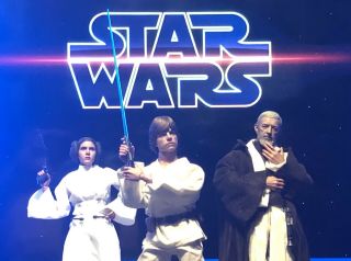 Star Wars Hot Toys Luke,  Obi - Wan Kenobi,  Leia,  Han Solo,  Chewbacca