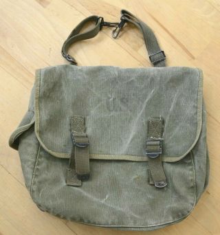 Ww2 Us Military Army M1936 M36 Type Musette Field Canvas Bag Back Pack Haversack