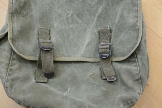 WW2 US MILITARY ARMY M1936 M36 TYPE MUSETTE FIELD CANVAS BAG BACK PACK HAVERSACK 3