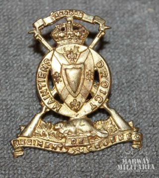 Le Regiment De Quebec Cap Badge (inv18864)
