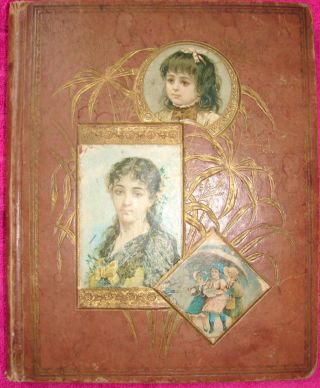Victorian Scrapbook Trade Cards & Ephemera - 22 Pages Both Sides.