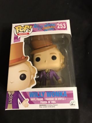 Funko Pop Willy Wonka And The Chocolate Factory Vinyl Figure 253 Vaulted Rare