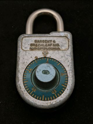 Sargent & Greenleaf 8088 Combination Padlock No Key Or Combo