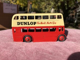 Vintage Dinky Toys Dunlop Double Deck Bus 290 In Shape