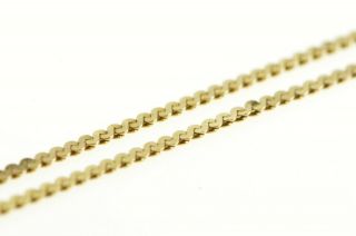 14k 1.  3mm Pressed Fancy Serpentine Link Chain Necklace 16.  25 " Yellow Gold 46