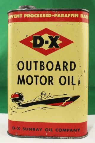 D - X Outboard Motor Oil Quart 1950 
