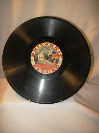 1912 Britannic - 78 Rpm Record.  10.  25 Inch 