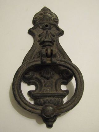 Antique Vintage Ornate Heavy Cast Iron Door Knocker