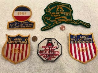 Pst Wwii Us Army Rifle Pistol Team Championship Army Uniform Patch Group 1950s