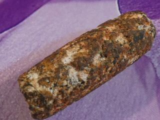 Ancient Asia Minor 3500 Year Old Tube Bead 30.  8 By 10.  3 Mm Patina