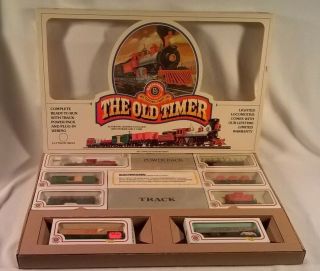 Vintage Bachmann Ho Electric Train Set The Old Timer 275 Plus