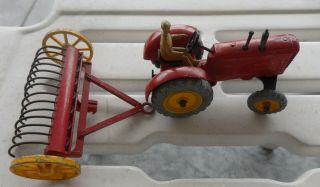 Dinky Toys Model No.  310 ? Massey Harris Tractor & Hay Rake See Others