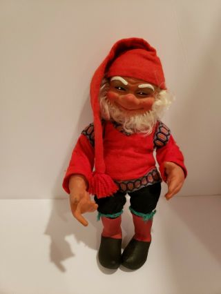 Vintage Norwegian Arne Hasle Norge Latex Elf Gnome Christmas