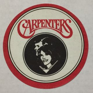 Vintage 70s The Carpenters Iron On Patch Fan Club Only Karen Richard