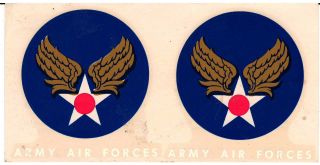 Orig.  Nos Wwii Army Air Forces A - 2,  B - 3,  Anj - 4 Flight Jacket Decals $42.  50